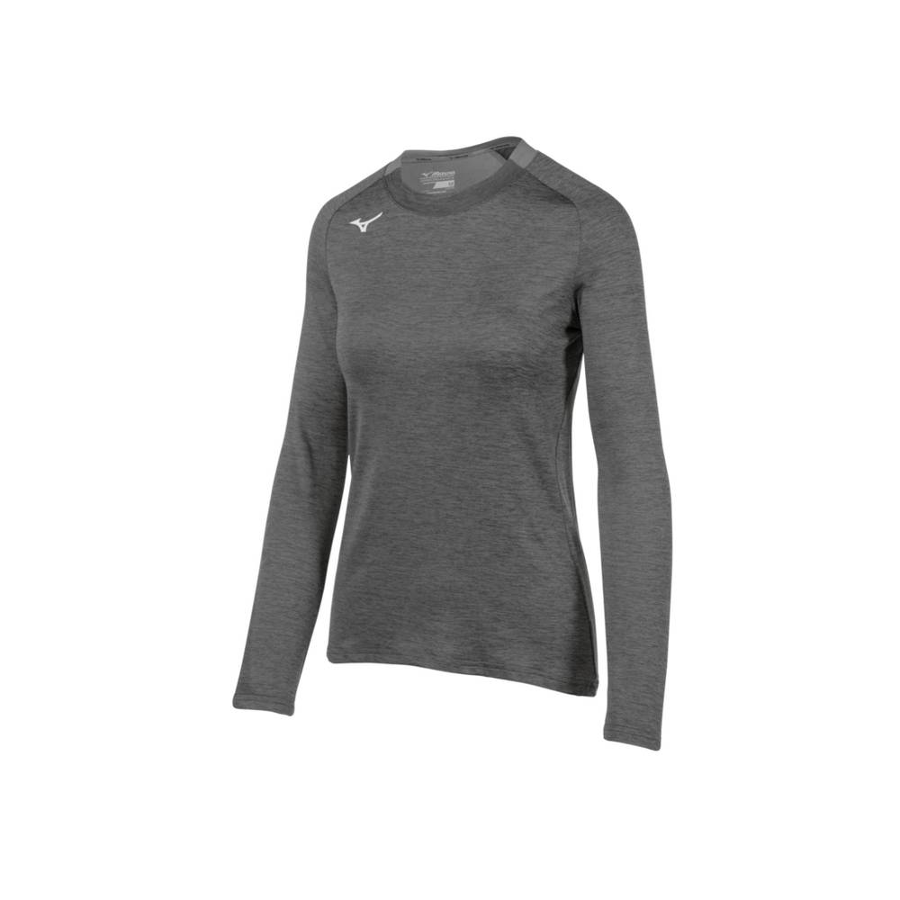 Sudaderas Mizuno Alpha Long Sleeve Mujer Gris Outlet DQJS-76204